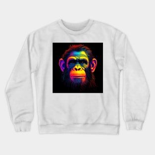 Apes Together Strong Neon Pop Art 3 Crewneck Sweatshirt